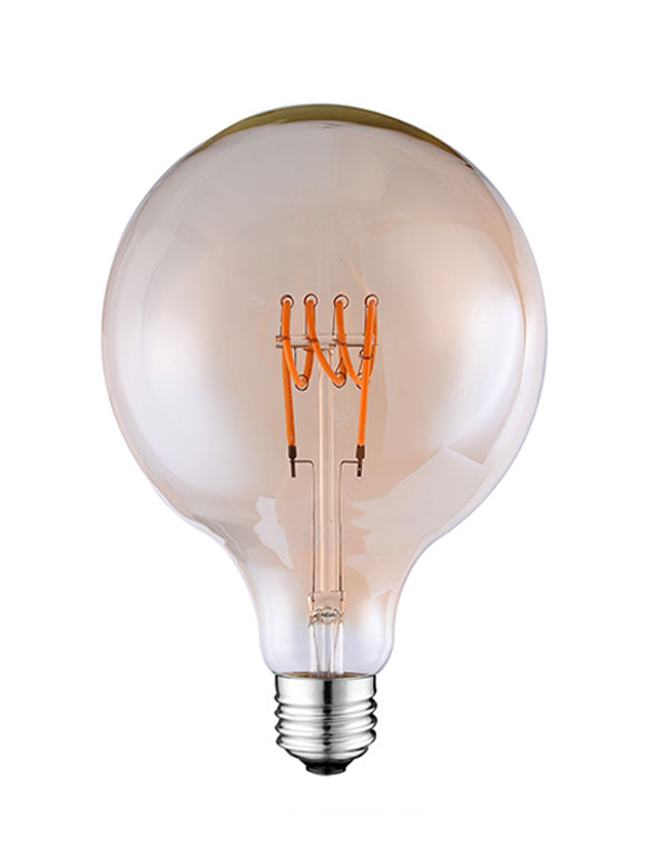 G125 LED Flexible filament globe light bulbs