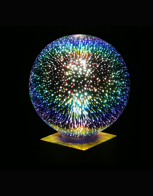G125 colorful 3D LED Fireworks ball light bulb