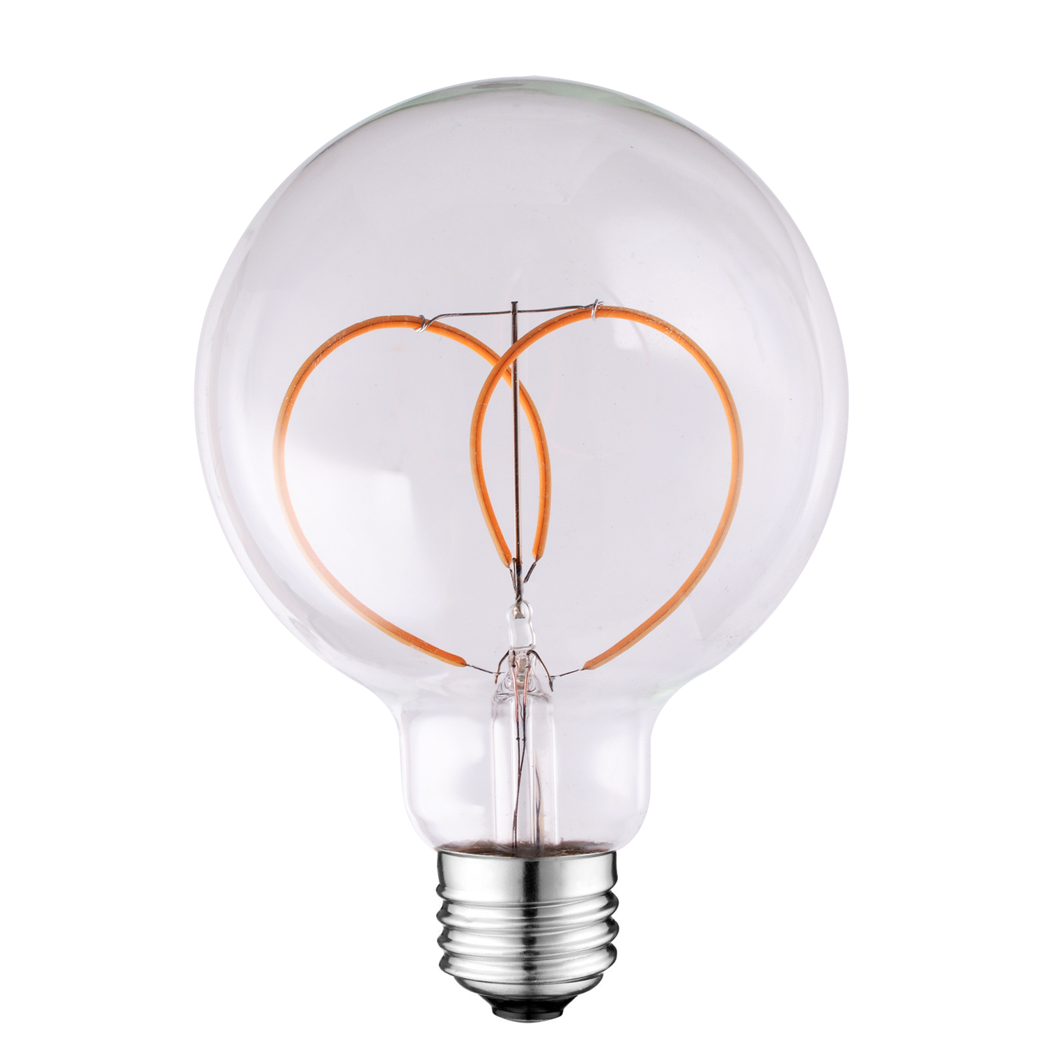 G80 curved filament led bulb Dimmable Amber