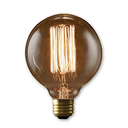 G95 Globe Edison carbon filament light bulb