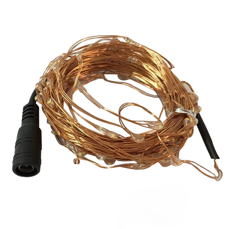 Power Adapter LED Copper Wire String Light