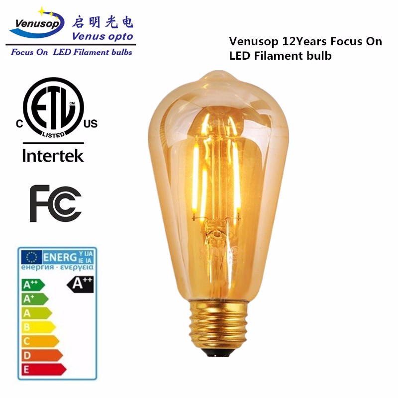 ST58 Dimmable LED Edison Bulb