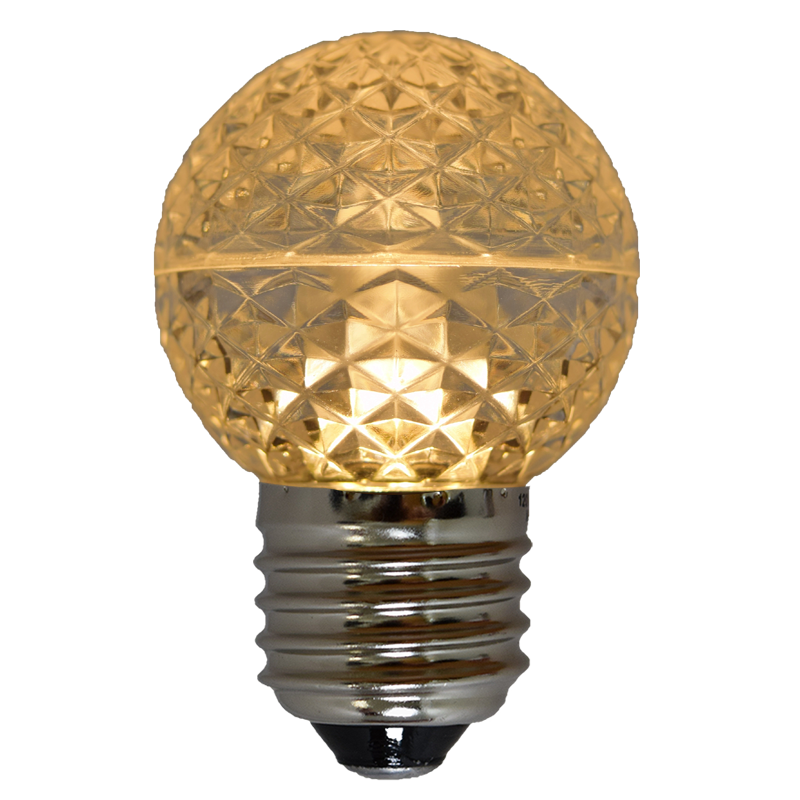 G50 Faceted LED Globe Light Bulb
